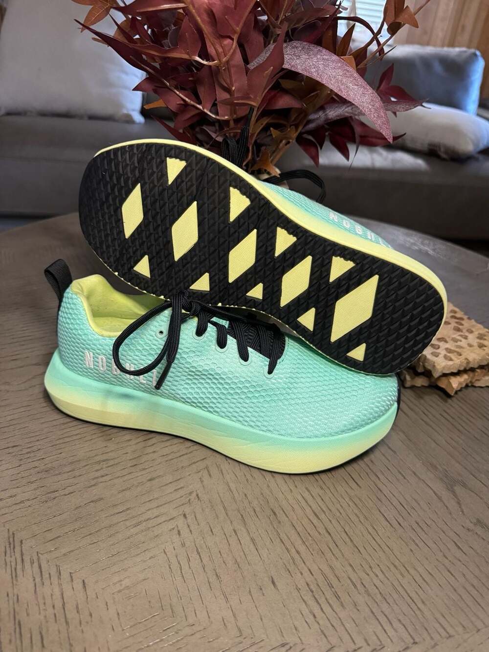 NOBULL Drive 2 Mint/Yellow Men's 9.5 / Women's 11 Athletic Training Shoes